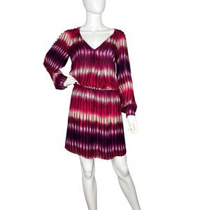 Parker Womens Sz S Dress Silk Mini Blouson Colorful * Tiny Flaw